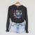 Reading Is Out Of This World Space Books Lover Kid Boy Raglan Sleeve Sweatshirt Dark Grey Heather