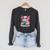 Readsolotl Kawaii Axolotl Reading Book Lover Raglan Sleeve Sweatshirt Dark Grey Heather
