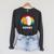 Retro Book Ghost Reading Halloween Teacher Men Women Raglan Sleeve Sweatshirt Dark Grey Heather