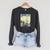 Retro Vintage Distressed Comic Book Humor Original Print Raglan Sleeve Sweatshirt Dark Grey Heather