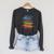 RtY Book Colorful Art Painting Graphic Motif Book Small Raglan Sleeve Sweatshirt Dark Grey Heather