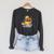 Rubber Duck Reading Book Rubber Duckie Rubber Duckling Raglan Sleeve Sweatshirt Dark Grey Heather