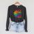 Say Gay Protect Trans Kids Read Banned Books Pride Month Raglan Sleeve Sweatshirt Dark Grey Heather