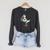 Seagull Reading Book Librarian Raglan Sleeve Sweatshirt Dark Grey Heather