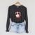 Silly Goose Book Club Reading Girl Raglan Sleeve Sweatshirt Dark Grey Heather