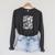Skeleton Reading Book Halloween Just One More Chapter Raglan Sleeve Sweatshirt Dark Grey Heather