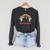 Slightly Distracted From Dogs And Books Retro Vintage Raglan Sleeve Sweatshirt Dark Grey Heather