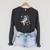 Space Astronaut Reading Book Bookworm Nerd Librarian Raglan Sleeve Sweatshirt Dark Grey Heather