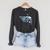 Star Wars The Book Of Boba Fett Chrome Helmet Logo Raglan Sleeve Sweatshirt Dark Grey Heather