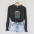 Star Wars The Book Of Boba Fett Vintage Helmet Logo V-2 Raglan Sleeve Sweatshirt Dark Grey Heather
