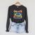 Summer Reading Unearth A Story Dinosaur Books 2026 Raglan Sleeve Sweatshirt Dark Grey Heather