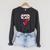 Superhero Pride Comic Book Lover African American Dad Raglan Sleeve Sweatshirt Dark Grey Heather