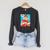 Tea Pop Art Comic Book Cartoon Tea Party Tea Lover Drinking Raglan Sleeve Sweatshirt Dark Grey Heather