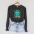Team Pre-School Reading Frog Back To School Book Lover Raglan Sleeve Sweatshirt Dark Grey Heather