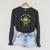 Test Day Grumpy Frog Book WE Test AT Dawn Fantasy Raglan Sleeve Sweatshirt Dark Grey Heather