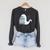 Threadless Grey Sky Chai Trans Book Pride Ghost Graphic Raglan Sleeve Sweatshirt Dark Grey Heather