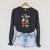 Tis The Season To Read Christmas Reindeer Book Reading Fan Raglan Sleeve Sweatshirt Dark Grey Heather