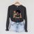 History Month Afro Women Girls Book Lover Librarian Raglan Sleeve Sweatshirt Dark Grey Heather