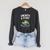 Unearth a Story Frog Reading a Book Summer 2026 Premium Tri-Blend Raglan Sleeve Sweatshirt Dark Grey Heather