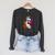 Unicorn Librarian For A Teacher Reading Book In School Raglan Sleeve Sweatshirt Dark Grey Heather