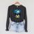 Van Gogh Starry Night Ghost Book Reading Camping Halloween Raglan Sleeve Sweatshirt Dark Grey Heather