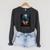 Vintage Boo Halloween Camping Reading Teacher Books Ghost Raglan Sleeve Sweatshirt Dark Grey Heather