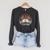 Vintage Retro Take A Look It's In A Book Bookworm Reading Raglan Sleeve Sweatshirt Dark Grey Heather