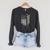 Vintage USA American Flag Writing Book Write Writer Women Kids Men Raglan Sleeve Sweatshirt Dark Grey Heather