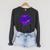 Volleyball Lets Pepper Retro Pop Comic Book Style Player Art Raglan Sleeve Sweatshirt Dark Grey Heather
