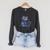 We'Re All Mad Here Cheshire Cat Alice Wonderland Book Boys Raglan Sleeve Sweatshirt Dark Grey Heather