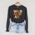 Wild About Art Books Animal Safari Children's Art Teacher Raglan Sleeve Sweatshirt Dark Grey Heather
