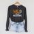 Wild About Reading Books Reader Lover Animals Leopard Zebra Raglan Sleeve Sweatshirt Dark Grey Heather