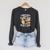 A Woman Cannot Survive On Reading Alone Corgi Book Raglan Sleeve Sweatshirt Dark Grey Heather