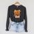 Women's Book Club Drop Out Bookish Retro 70s Book Lover Raglan Sleeve Sweatshirt Dark Grey Heather