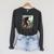 Women's David And Goliath Bible Book Of Samuel King David Raglan Sleeve Sweatshirt Dark Grey Heather