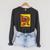 Women's Eric Carle Baby Bear Baby Bear What Do You See Book Cover Raglan Sleeve Sweatshirt Dark Grey Heather