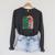 Women's Its Good Luck To Read Rainbow Reading Books Raglan Sleeve Sweatshirt Dark Grey Heather