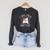 World Book Day Boys And Girls Cute Cat Math Number Raglan Sleeve Sweatshirt Dark Grey Heather