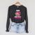 Yoshi Born To Be A Bookworm Personalized Raglan Sleeve Sweatshirt Dark Grey Heather