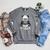 1st Grade Back To School Panda Book Reader Teacher Heart Raglan Sleeve Sweatshirt Deep Heather
