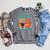 3 Year Old Birthday Boy Book Worm Reading Birthday Party Raglan Sleeve Sweatshirt Deep Heather