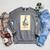 American Girl Meet Kirsten Book Cover Raglan Sleeve Sweatshirt Deep Heather