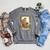 The Aunt Tarot Card Women Skeleton Aunty Book Lover Raglan Sleeve Sweatshirt Deep Heather
