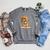 Baby Monkey Open Book Reading Animal Lover Graphic Portrait Raglan Sleeve Sweatshirt Deep Heather