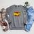 BANG Pop Art Comic Book Speech Bubbles Street Graffiti Art Raglan Sleeve Sweatshirt Deep Heather