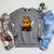 Bee Reading Book Lover Raglan Sleeve Sweatshirt Deep Heather