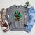 Book Dragon Reading Books Raglan Sleeve Sweatshirt Deep Heather