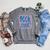 Book Lover Reading Enthusiast Bold Stripes Comfort Colors Crop Top Raglan Sleeve Sweatshirt Deep Heather