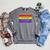 Book Read Literary Gay Pride Flag Rainbow LGBTQ Queer Raglan Sleeve Sweatshirt Deep Heather