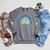 Book Reading Reading Gives Us Someplace To Go Raglan Sleeve Sweatshirt Deep Heather